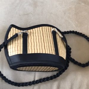 Summer straw purse